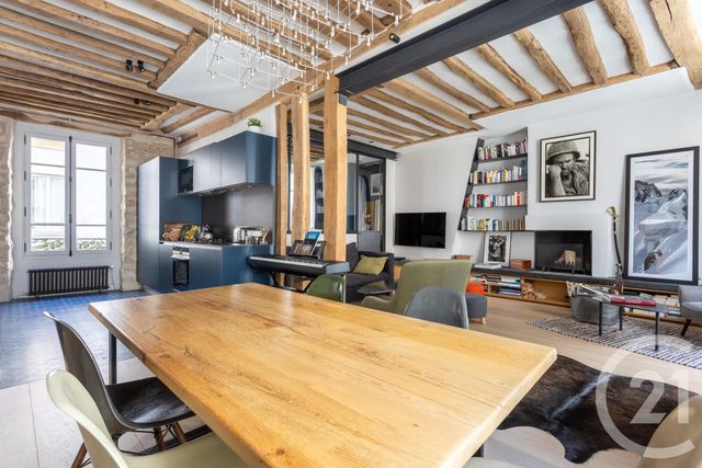 Appartement F3 à vendre - 4 pièces - 75.43 m2 - PARIS - 75004 - ILE-DE-FRANCE - Century 21 Alpha Saint Paul